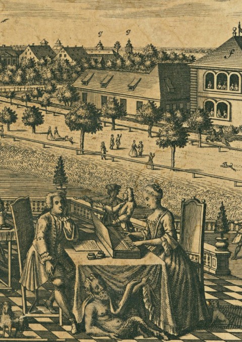 Muse an der Pleiße, 1736 (Ausschnitt)